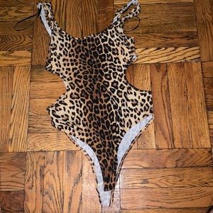 Leopard leotard. Never worn